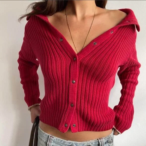 Giorgio Armani 80's-90's cotton cardigan 80's] OLD GIORGIO